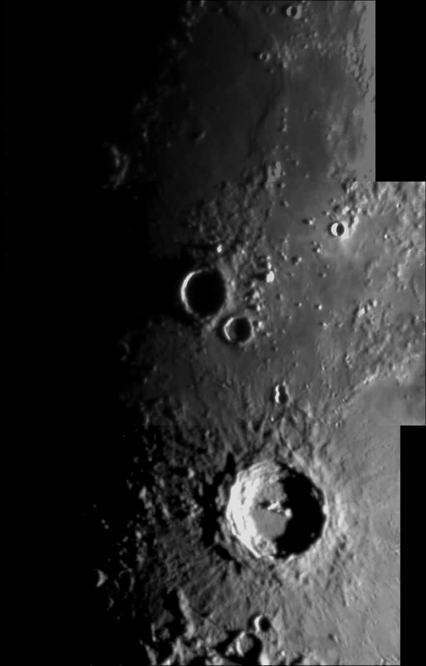 A good view of a couple of craters.