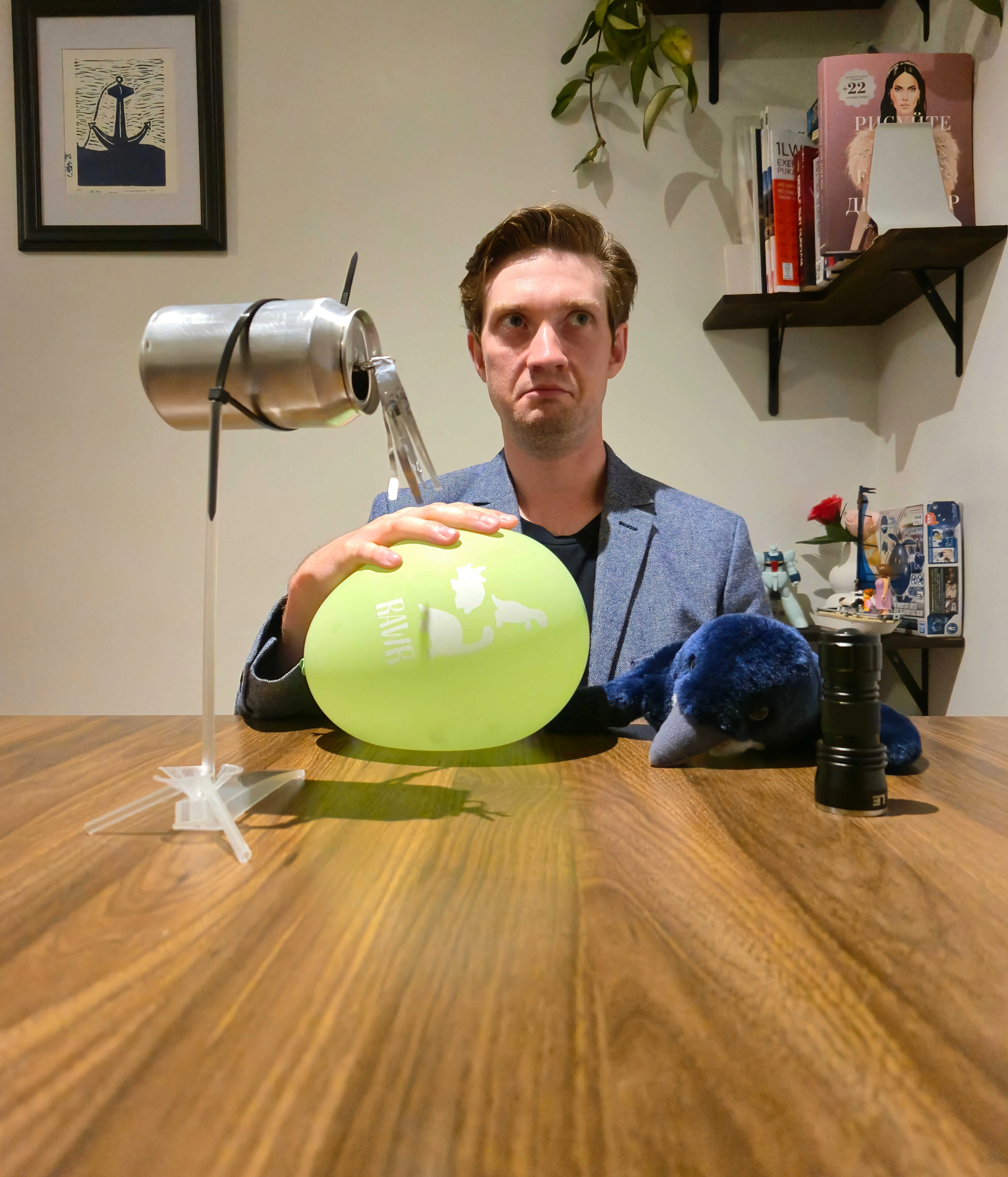 Immeasurable disappointment at not being able to do a fun static electricity experiment.