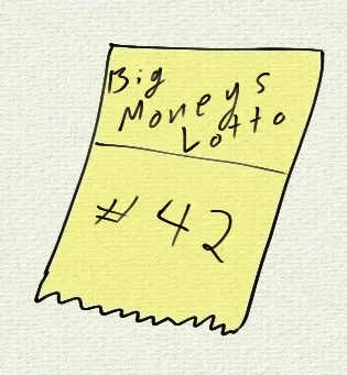A lottery ticket
